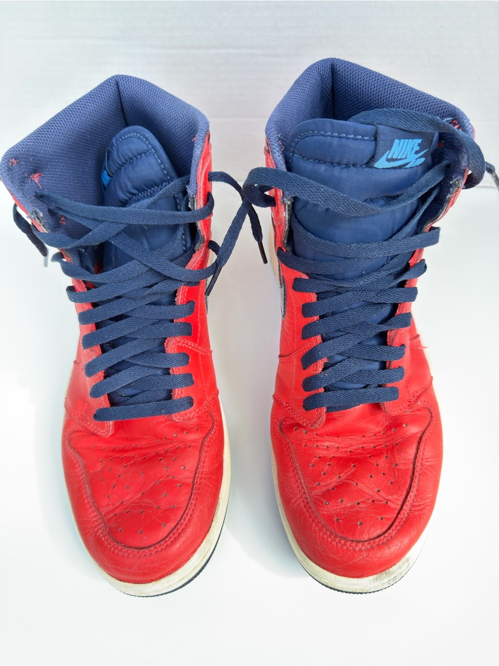 Nike Air Jordan 1 High Men’s Red Navy Size 11